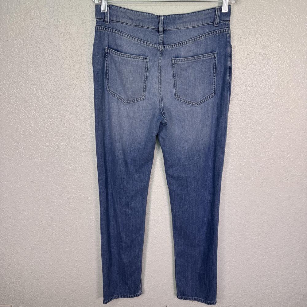 Cloth & Stone Jeans Womens Small Distressed Straight Tencel Lyocell Light Wash - Picture 2 of 11